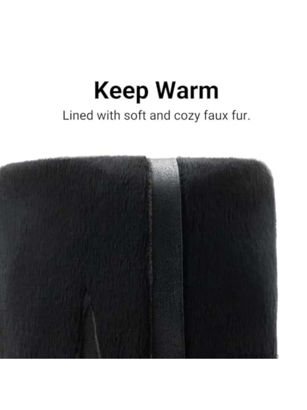 Knee High Low Hidden Wedge Boots with Faux Fur Lining